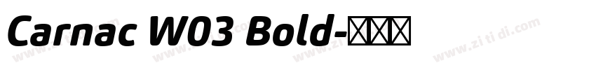 Carnac W03 Bold字体转换